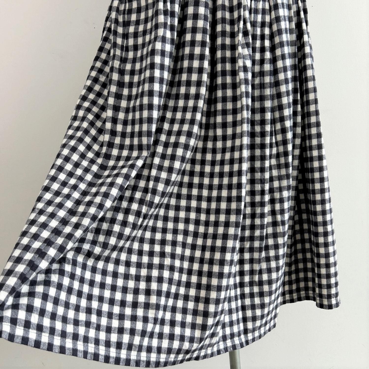 新品　パフスカート　Nancy Over 20】花柄大きめタック入りギャザースカート （ロング