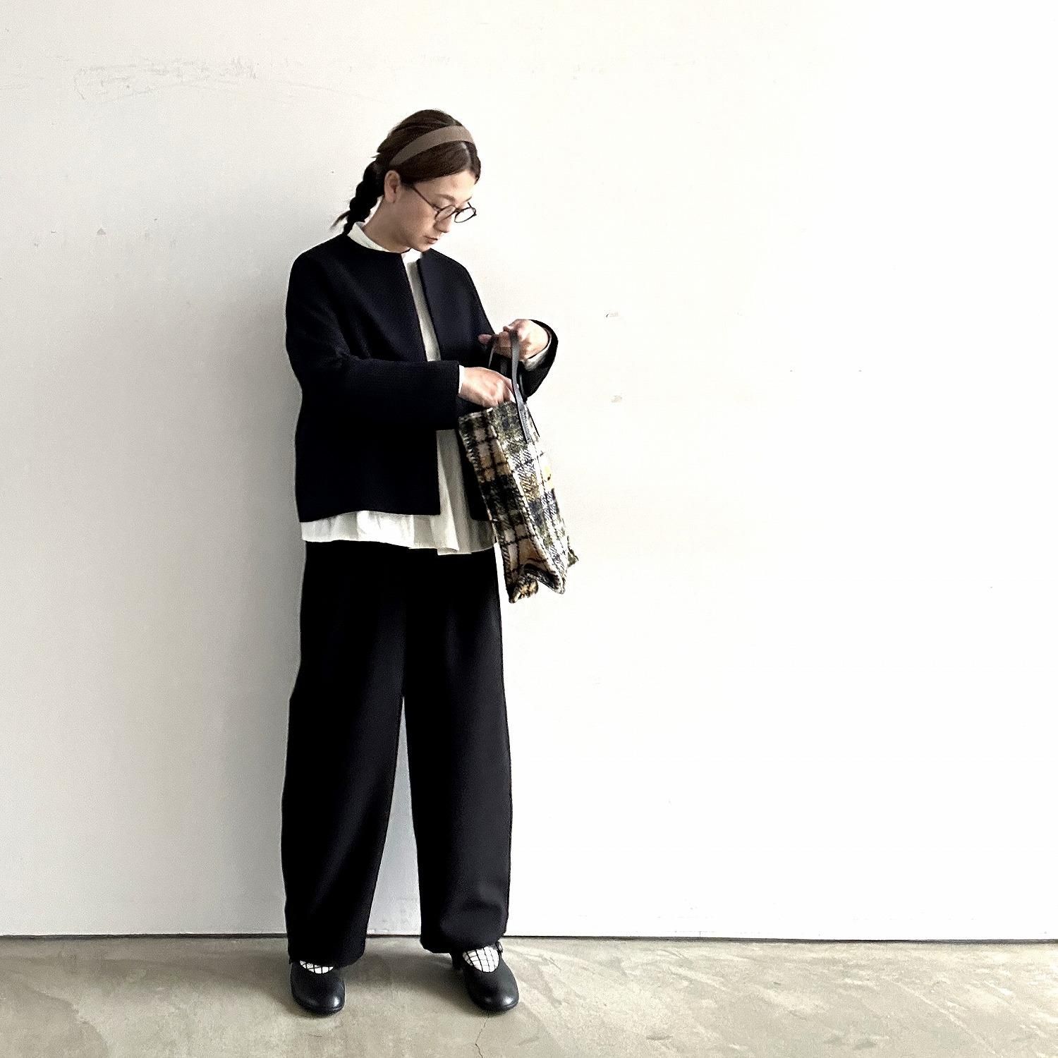 MOYURU萌モユル　布あわせパッチワークサルエルパンツ　コクーンパンツ パッチワーク ポケット☆ストレッチ岡山デニムサルエルパンツ 9.5