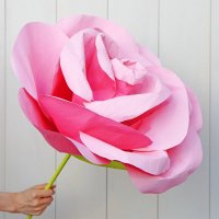 ジャイアントフラワー 手作りキット フローラ ピンク フローラ Lサイズ 花径55cm【結婚式やパーティーに！作り方 動画公開中】