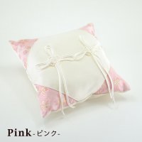 和風リングピロー 完成品　桜風（さくらかぜ）　ピンク