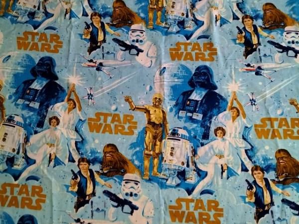 最終SALEスターウォーズビンテージシーツはぎれ 香ばしい