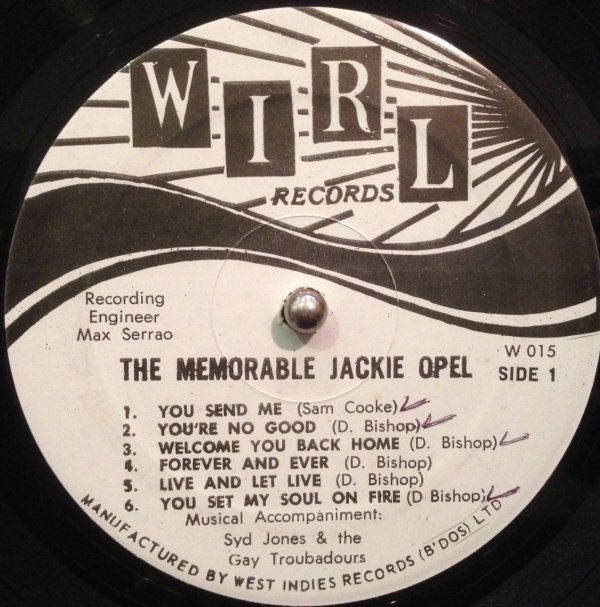 THE MEMORABLE JACKIE OPEL - Jammers Record | ジャマーズレコード