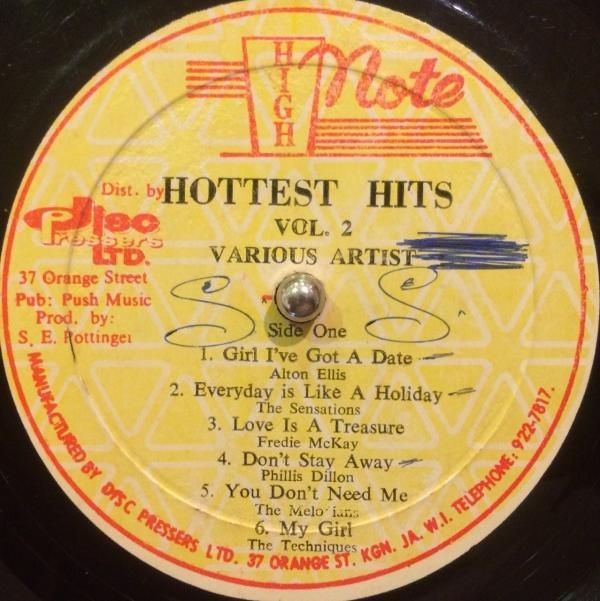 TREASURE ISLE HOTTEST HITS VOL. 2 - Jammers Record