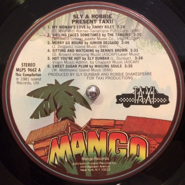 SLY AND ROBBIE PRESENT ( TAXI ) - Jammers Record | ジャマーズレコード