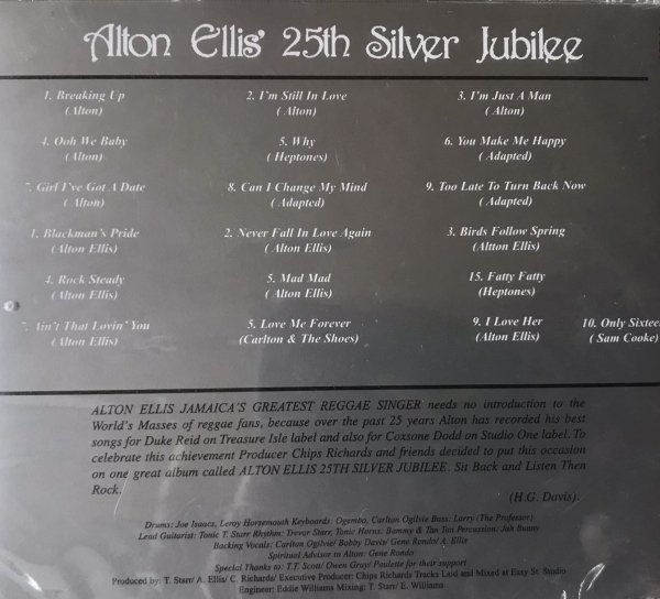 CD＞ALTON ELLIS 25th SILVER JUBILEE - Jammers Record | ジャマーズレコード