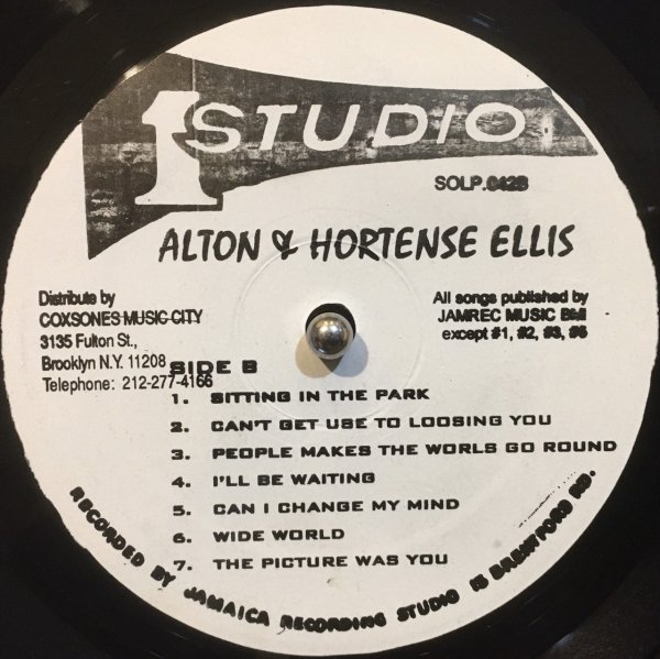 Alton \u0026 Hortense Ellis レゲエ レコード studio 1 - 洋楽