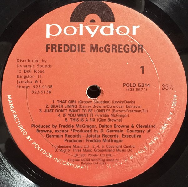 FREDDIE McGREGOR - Jammers Record | ジャマーズレコード