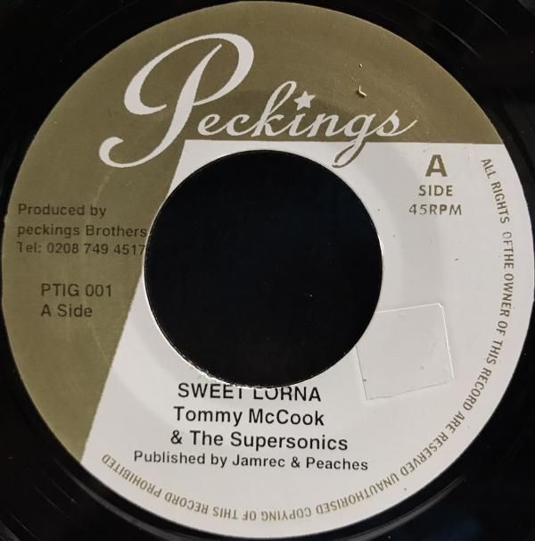 洋楽  McCook&The Supersonics/SWEET LORNA Tommy McCook & The Supersonics – Sweet Lorna – Vinyl (7