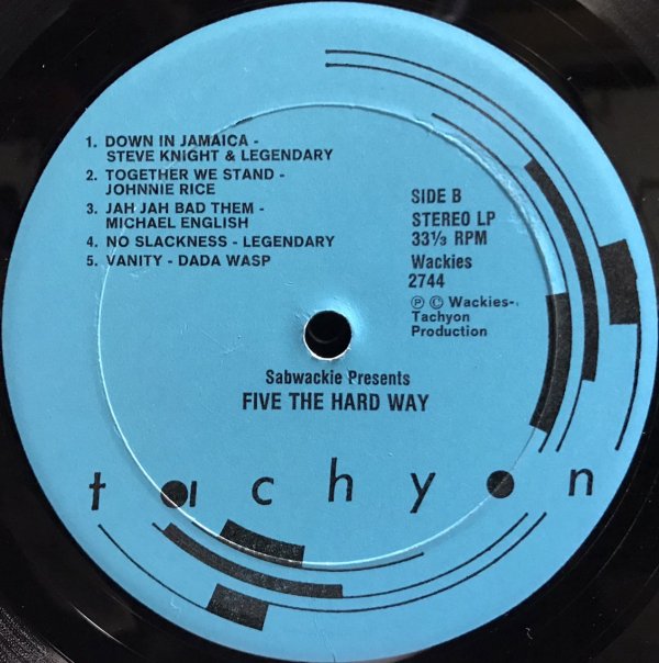 SABWACKIE PRESENTS ( FIVE THE HARD WAY ) - Jammers Record