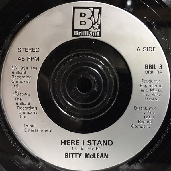 Bitty McLean / HERE I STAND - 洋楽