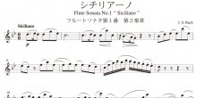 <strong>【楽譜データ】</strong><br>シチリアーノ（バッハ作曲）