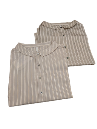 KELENBUCK FLARE BLOUSE FLANN FRENCH"