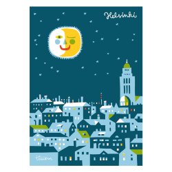 Kehvola Design / Timo Manttari [ Good night Helsinki ] postcard