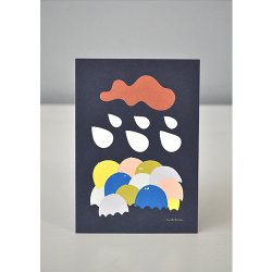 Camille Romano [ Umbrellas ] postcard