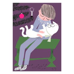 Kehvola Design / Marika Maijala [ Cuddle / 抱きしめる ] postcard