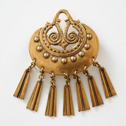 Kalevala Koru [ Kuutar ] Bronze Brooch