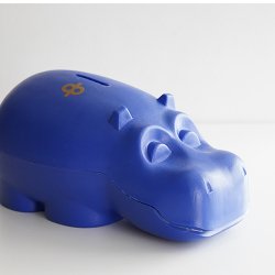 Osuuspankki [ HIPPO ] 貯金箱（ビッグサイズ ネイビー）