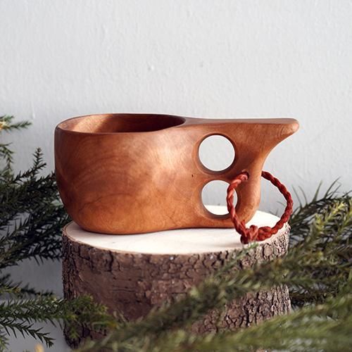 Wood Jewel Finland - ククサ （2つ穴/150ml/ポイントハンドル 