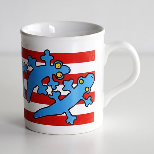 marimekko / Antti Eklund [ made in England - LISKO ] old mug (red