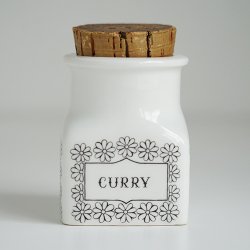 <img class='new_mark_img1' src='https://img.shop-pro.jp/img/new/icons48.gif' style='border:none;display:inline;margin:0px;padding:0px;width:auto;' />ARABIA / Ulla Procope [ CURRY ] spice jar