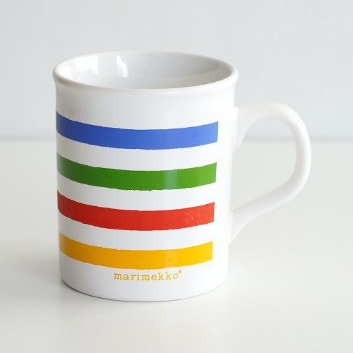 marimekko [ made in England - TASARAITA ] old mug (multi color