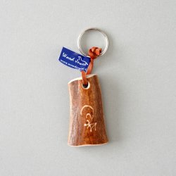 Wood Jewel Finland - トナカイ角 キーホルダー