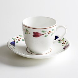 Gustavsberg / Stig Lindberg [ Ranka ] coffeecup & saucer