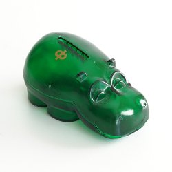 Osuuspankki [ HIPPO ] 貯金箱（ミニサイズ クリアグリーン）