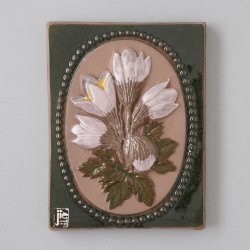 JIE Gantofta / Aimo Nietosvuori [ Mosippa - オキナグサ ] ceramic wall plate