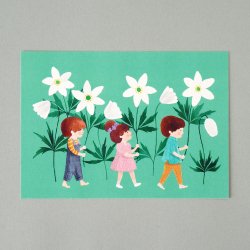POLKA PAPER [ KEVATPARAATI / 春のパレード ] postcard