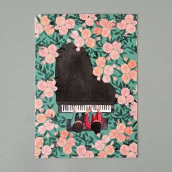 POLKA PAPER [ FLYYGELI / グランドピアノ ] postcard