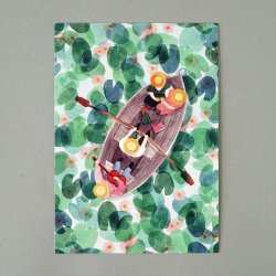 POLKA PAPER [ JARVELLA / 湖の上で ] postcard