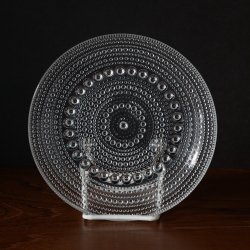 Nuutajarvi / Oiva Toikka [ Kastehelmi ] 14cm plate (clear)