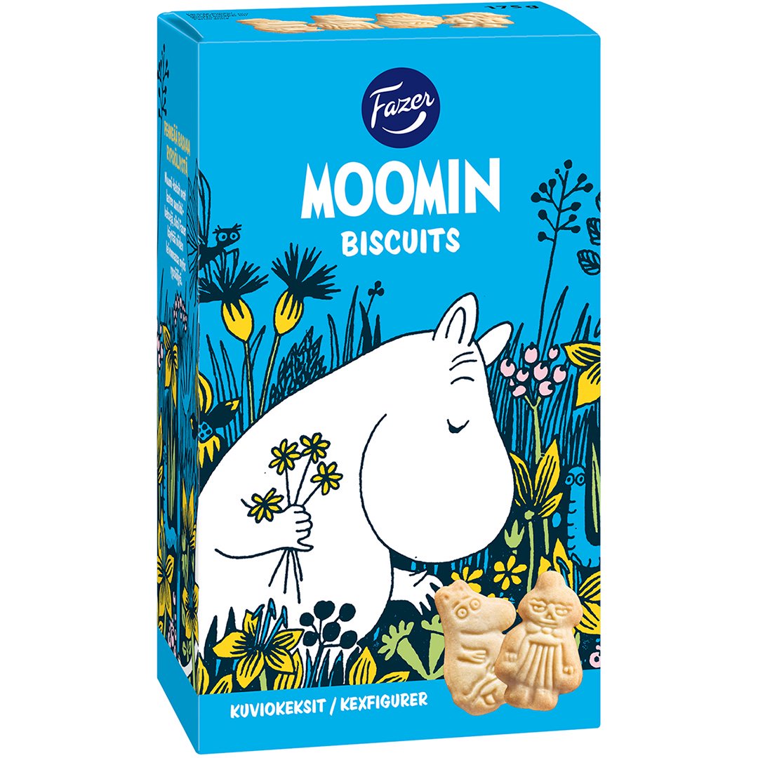 Fazer ファッツェル Moomin ムーミン ビスケット (175g) -  マルカ・オンラインショップへようこそ。2007年より北欧のヴィンテージテーブルウェアと北欧雑貨を販売している通販サイトです 。神戸・北野に実店舗がございます。