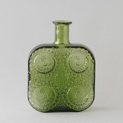Riihimaen Lasi / Nanny Still [ Grapponia ] bottle (green)