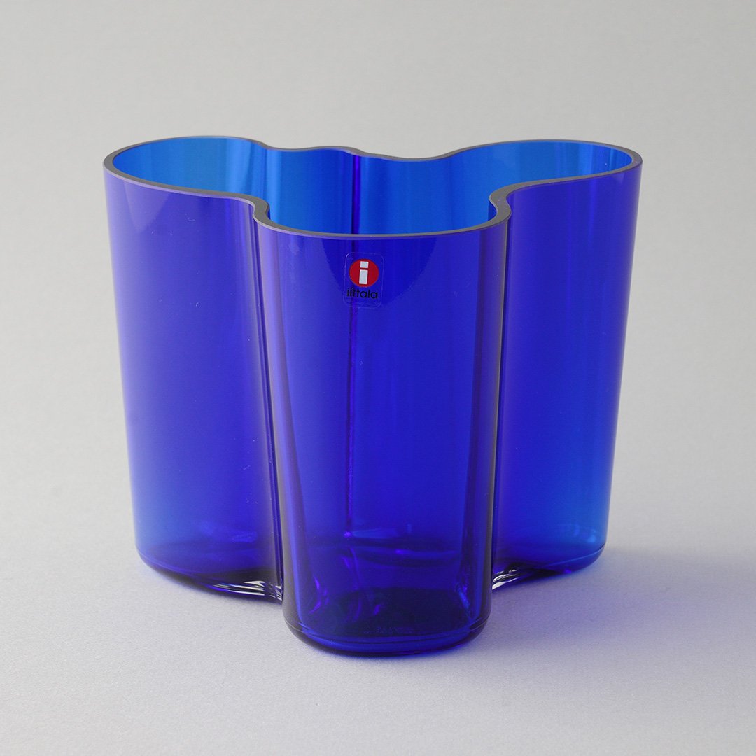 iittala / Alvar Aalto [ Alvar Aalto Collection ] Vase (120mm/cobalt blue)