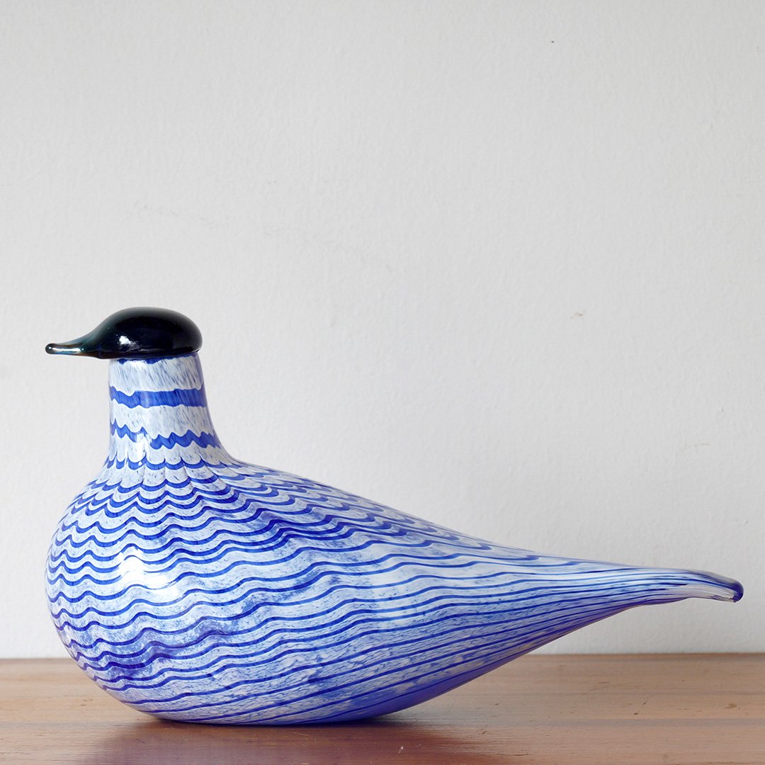 Nuutajarvi / Birds by Oiva Toikka - Lintu sininen / Blue Bird