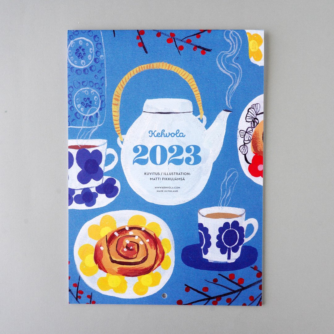 Kehvola design [ KAKKUKAHVIT / カフェタイム ] 2023年カレンダー