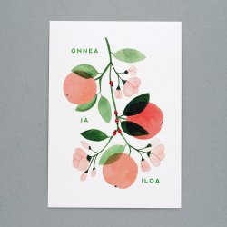 POLKA PAPER [ ONNEA JA ILOA - OMENA /  ] postcard