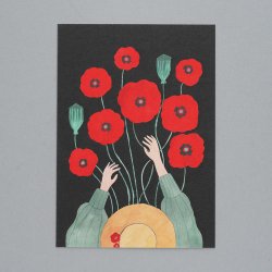 POLKA PAPER [ UNIKOT / ポピー ] postcard