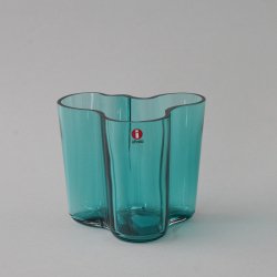 iittala / Alvar Aalto [ Alvar Aalto Collection ] Vase (95mm/sea blue)