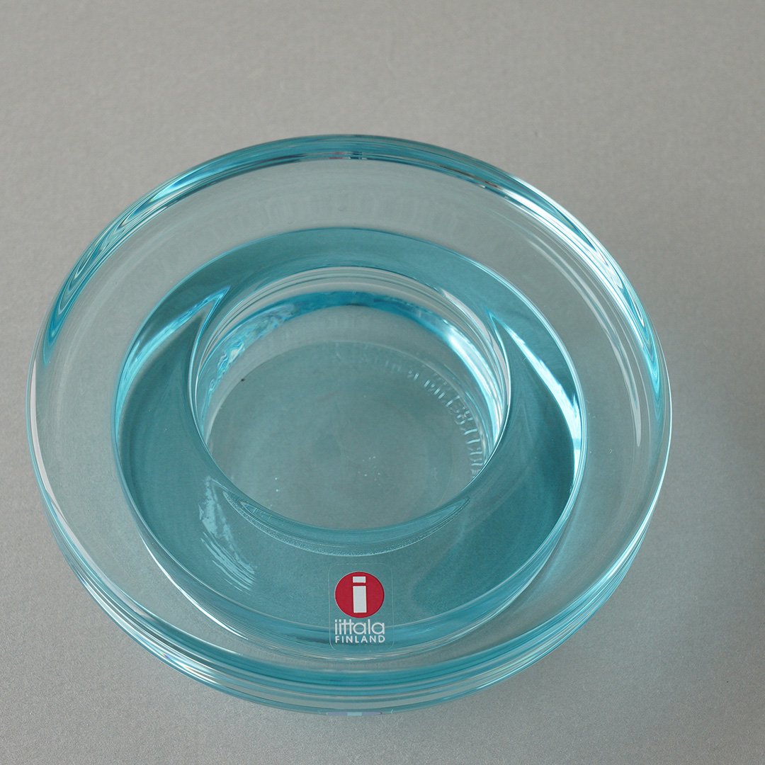 Iittala / Harri Koskinen [ Halo ] Candle Holder (light Blue) - マルカ ...