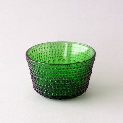 Nuutajarvi / Oiva Toikka [ Kastehelmi ] sugar bowl (green)