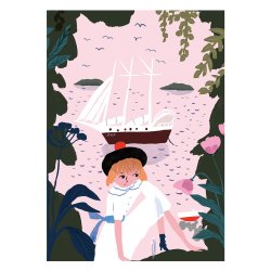 Kehvola Design / Marika Maijala [ Explorer / 探検家 ] postcard