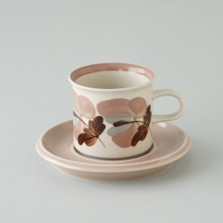 ARABIA / Raija Uosikkinen [ Koralli ] coffeecup & saucer (small type)