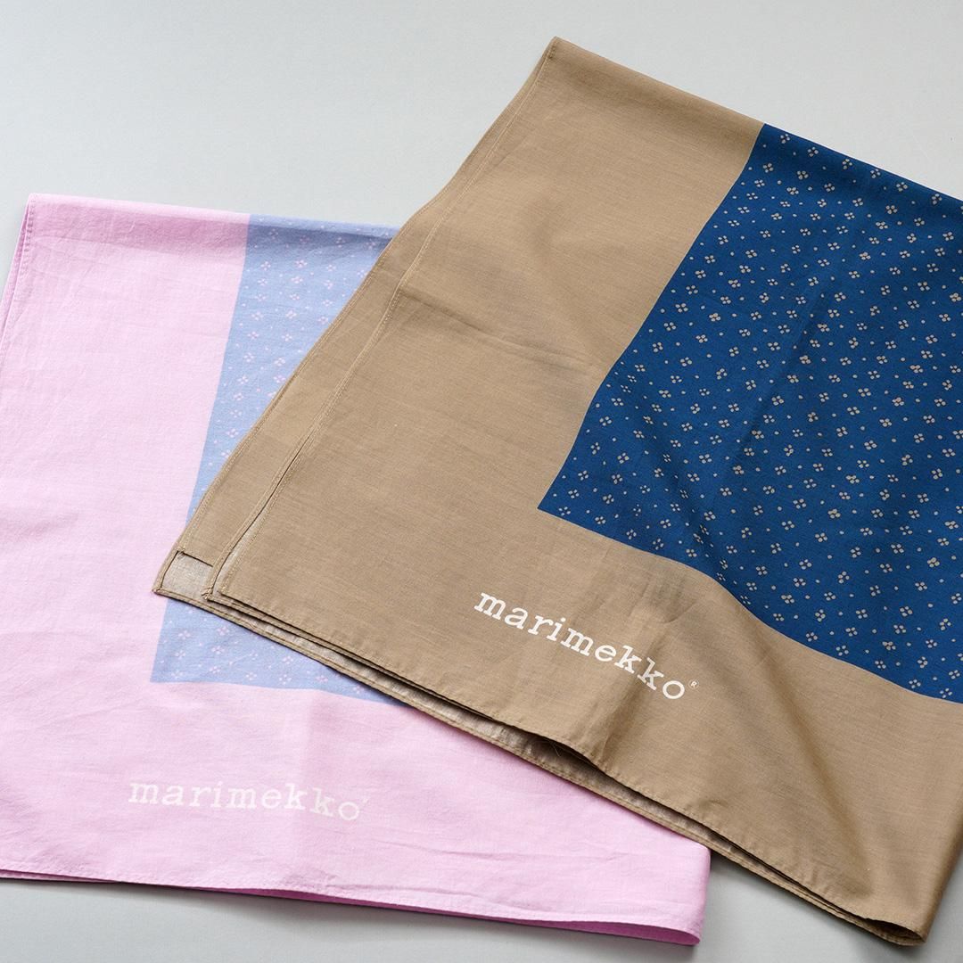 marimekko ヴィンテージ 大判 ムイヤ スカーフ ベージュ