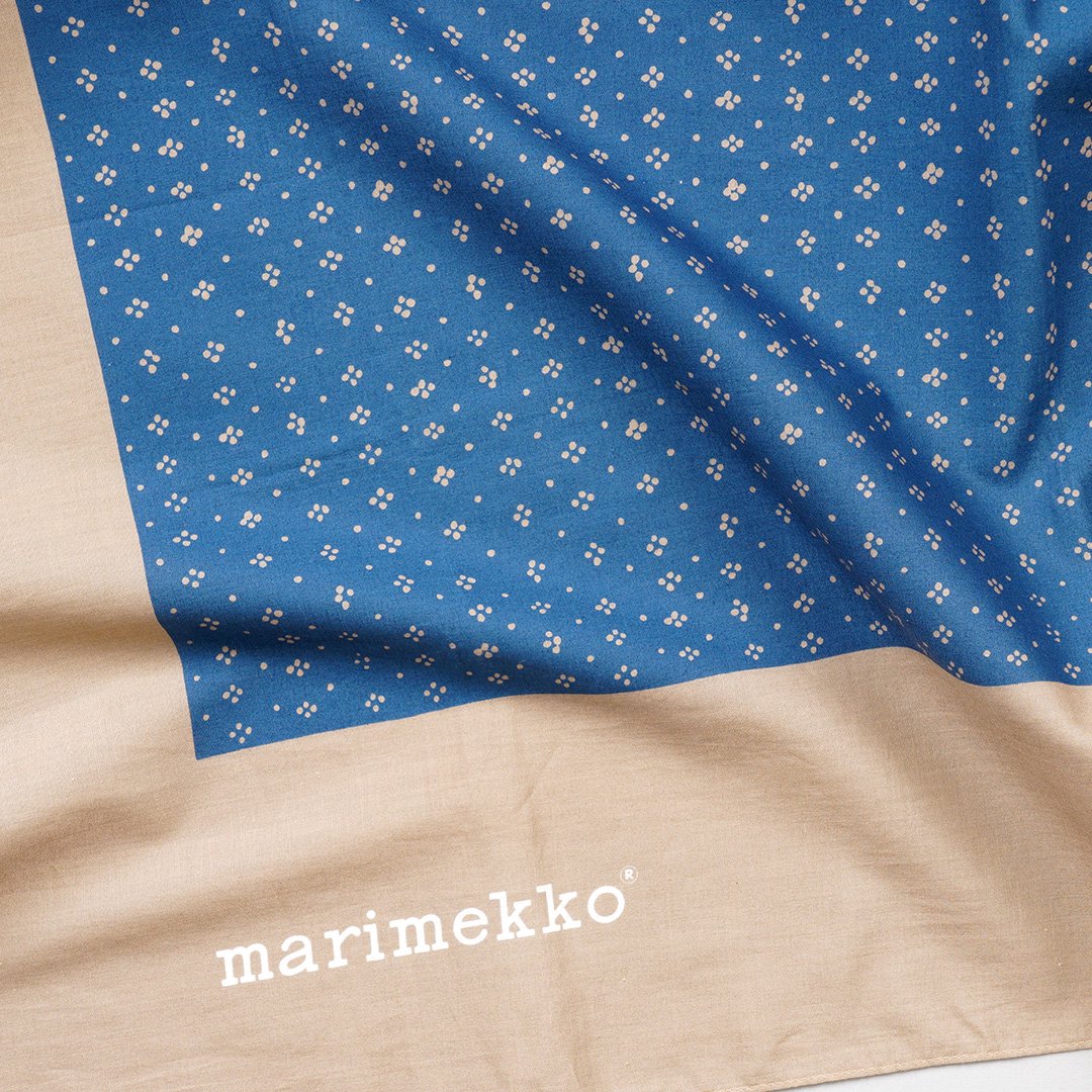 marimekko vintage [ MUIJA ] スカーフ 84x84センチ 1970年代 - マルカ