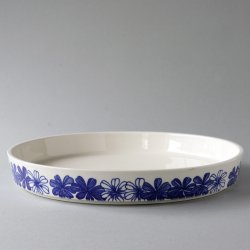 ARABIA / Esteri Tomula [ Sinikukka ] 27.5cm pie dish bowl