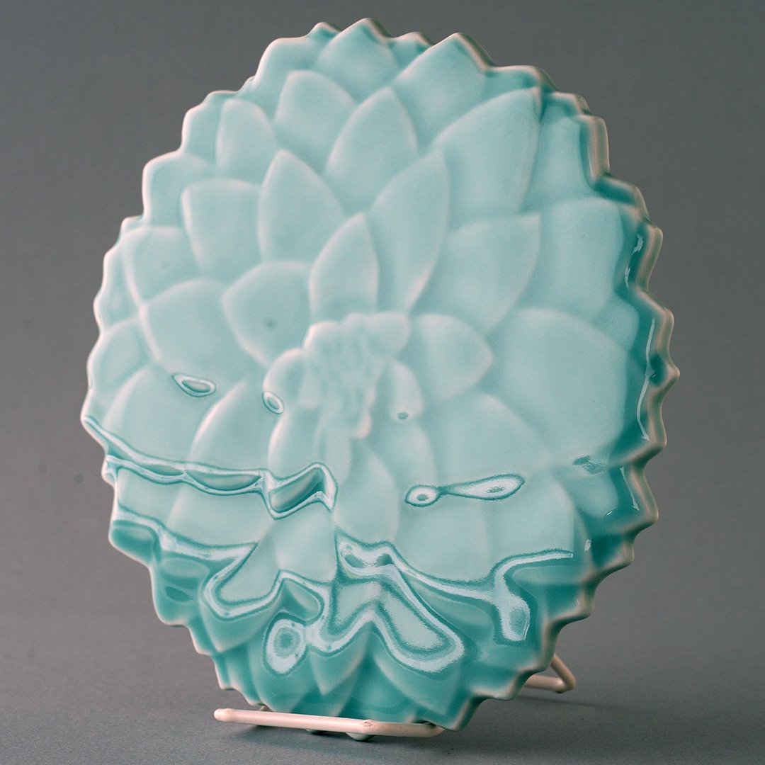 ARABIA / Fujiwo Ishimoto [ KUKKIA / Water lily ] wall plate (light  turquoise) -  マルカ・オンラインショップへようこそ。2007年より北欧のヴィンテージテーブルウェアと北欧雑貨を販売している通販サイトです。神戸・北野に実店舗がございます。