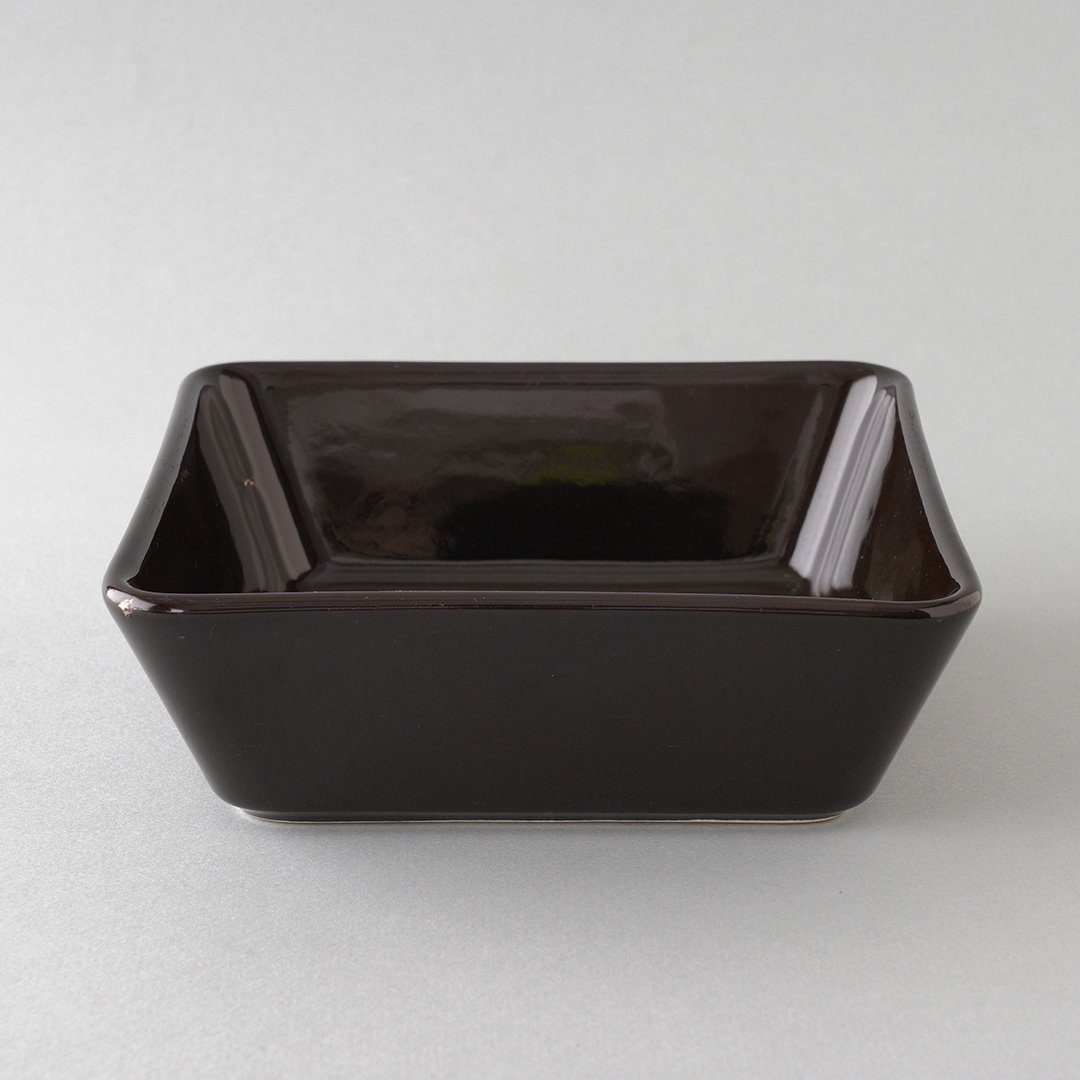 ARABIA / Kaj Franck [ KILTA ] vegetable dish / square plate (black